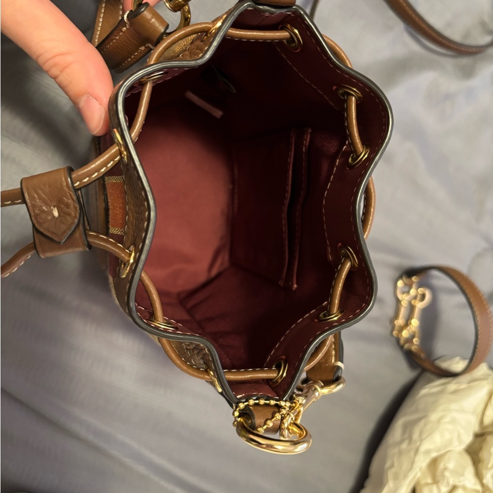 COACH Signature Jacquard Dempsey Crossbody Bag - Picture 4 of 8